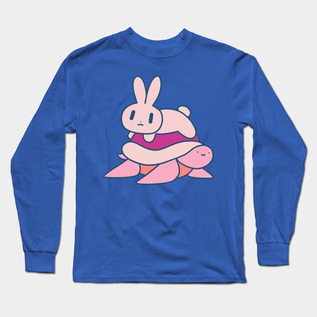 Bunny and Turtle Long Sleeve T-Shirt by saradaboru